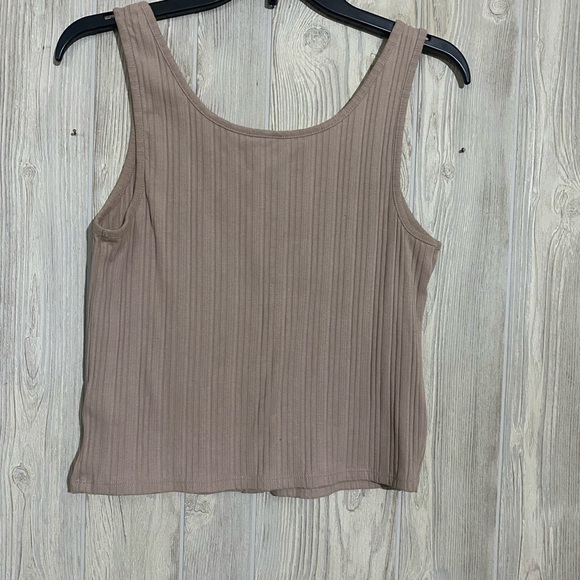 Urban Outfitters Beige Button-Down Tank Top - Picture 2 of 2